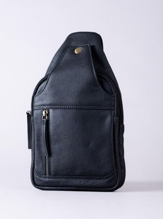 Lakeland Leather Mens Explorer Sling Bag in Black - One Size