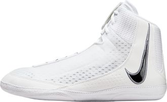 Nike NIke Inflict 4 Wrestling Shoes, White/Black, 12 UK