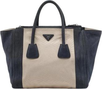 Prada Pre-owned Satchel - Dames - Vintage Shopper - Beige - ONE Size - Su&egrave;de - Vintage