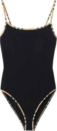 Burberry Black Check Swimsuit