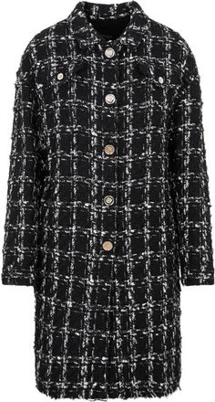 Giambattista Valli Geruite boucl&eacute; jas - Dames - Mantel - Veelkleurig - S - Katoen - Jassen