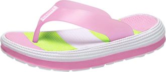 Generic Flip Flops Womens with Footbed, Slippers for Women with Rubber Sole, Thick Sole, Non-Slip Beach Shoes, Rainbow Slippers, Thick Slippers with Heel, Ope