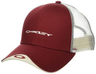 Oakley Mens Trucker Hat 2.0 Cap, Iron Red, One Size