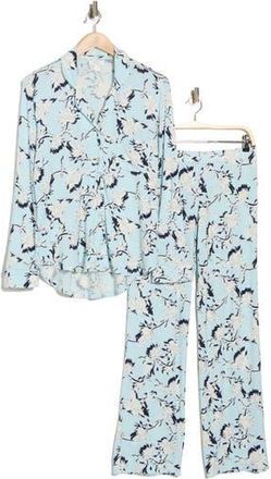 Nordstrom Rack Tranquility Long Sleeve Shirt & Pants Pajamas in Blue Shadow Floral at Nordstrom Rack, Size X-Small