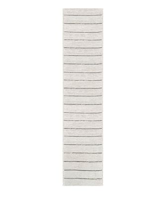 AFK Living Corredor de algod&oacute;n reciclado tejido a mano beige 60 x 200 cm