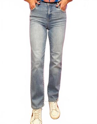 Veda Tracey High Rise Straight Jeans In Blue