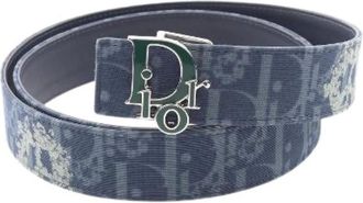 Dior Pre-owned Denim Tears cintura reversibile in tela e pelle - - Pre-owned - Uomo - Blu - ONE SIZE