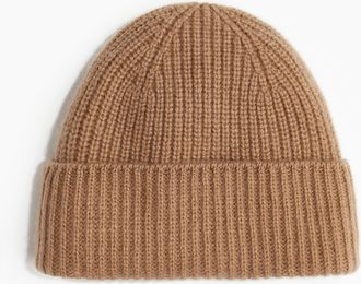 H&M Gerippte Kaschmirm&uuml;tze - Dunkelbeige