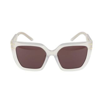Dior 114999 Square Full Rim Sunglasses - Beige