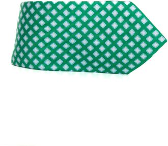 Kiton Cravatta in seta Verde Kiton Uomo