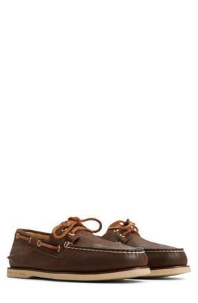 Sperry Top-Sider Gold Cup Authentic Original 2-Eye Boat Shoe in Brown at Nordstrom, Size 10.5