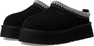 UGG Tazz II 1174471-BLK Slippers Black Suede Faux Fur Platform RHS7998