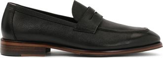 Kazar Zwarte erwt lederen instaploafers - Heren - Loafers - Zwart - 46 EU - Leer - Schoenen