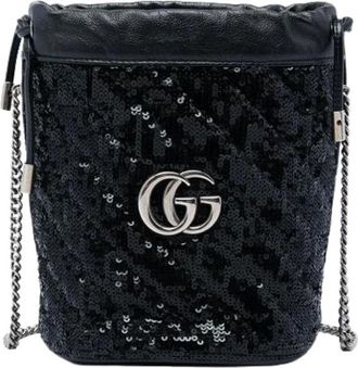 Gucci Bolso Cubo Pre-owned Acolchado de Lentejuelas - Pre-owned - Mujer - Negro - ONE SIZE