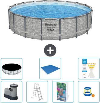 Bestway Piscina Bestway Steel Pro Max Redonda - 549x122 Cm - 8-piezas S568