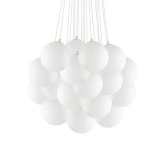 Netlighting Mapa Bianco 22 Light Large Cluster Pendant White E14