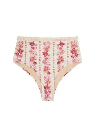 Agua Bendita Nopal Floral-print Bikini Briefs - Multicoloured - M (UK10)