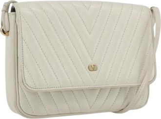 Valentino Pre-owned Vintage Schoudertas - Dames - Vintage Schoudertas - Wit - ONE Size - Leer - Vintage