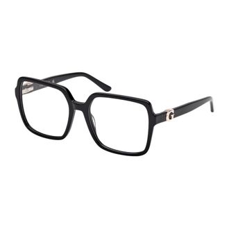 Guess Glasses, female, Black, Size: 56 MM Oversized Square Optical Frame