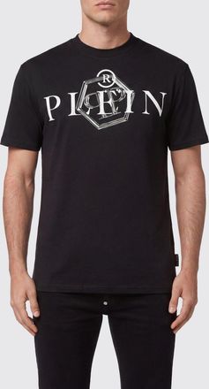 Philipp Plein T-shirt in cotone con girocollo e stampa logo a contrasto