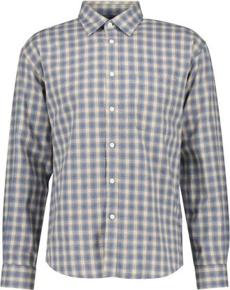 Nn.07 Camicia in Flanella Deon 5465 - - Shirts - Uomo - Blu - M