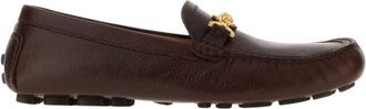 Versace Drivers Loafers - Heren - Loafers - Bruin - 43 EU - Leer - Schoenen