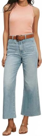 Veronica Beard Cropped Jordyn Tank Top In Muted Clay