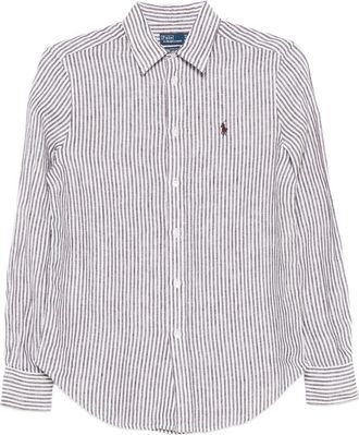Ralph Lauren Striped Logo Top