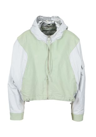 Freaky Nation Lederjacke FREAKY NATION My Space-FN, Damen, Gr. M (38), gr&uuml;n, Oberstoff: 50% Leder, 50% Polyamid, loose fit, Jacken Lederjacke