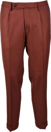Michael Coal Wollen Blend Broek - Heren - Slim Fit Broeken - Rood - W32 - Wol - Broeken