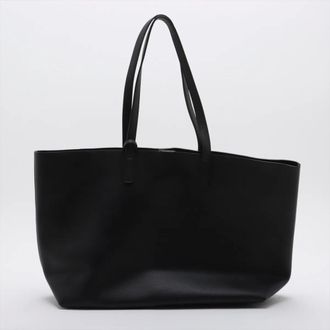 Saint Laurent Black Leather Pouch Tote Bag (Pre-Owned)