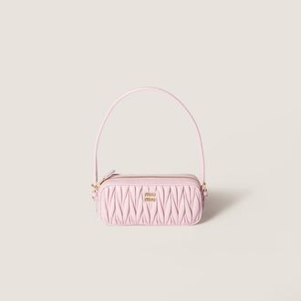 Miu Miu Matelass&eacute; nappa leather pouch