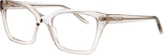Balenciaga BB0501O Clear Acetate Eyeglasses - Beige