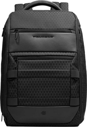 Piquadro Modular Travel Backpack - Heren - Rugzakken - Zwart - ONE Size - Leer - Tassen