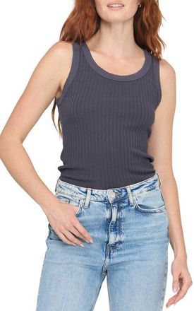 Project Social T Cooper Rib Tank in Charcoal at Nordstrom, Size X-Small