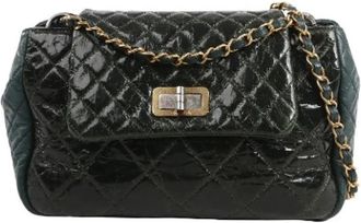 Chanel Pre-owned Reissue Accordion Shoulder Bag - Dames - Vintage Schoudertas - Zwart - ONE Size - Leer - Vintage