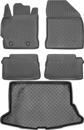 OEM Juego De Alfombrillas Para Coche Y Maletero Para Toyota Auris Ii Hatchback (2017-2019)