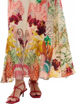 Carolina K Star Maxi Dress In Sea Elements