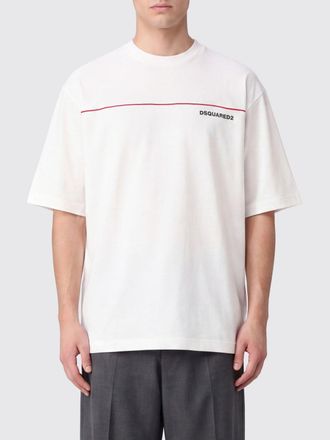 Dsquared2 T-shirt in cotone con logo a contrasto