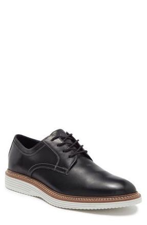 Johnston & Murphy Cason Plain Toe Derby in Black Full Grain at Nordstrom Rack, Size 8