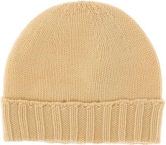 Drumohr Accessoires, Dames, Beige, ONE Size, Kasjmier, Cashmere Beanie