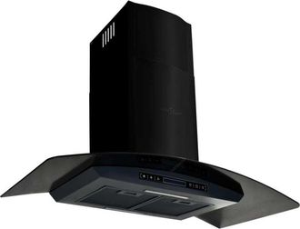 vidaXL Campana Extractora Pared 90 Cm Acero Inoxidable 756 M&sup3;/h Negro Vidaxl