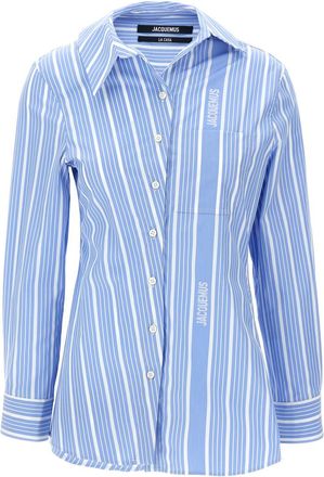 Jacquemus Light Blue Embroidered Shirt