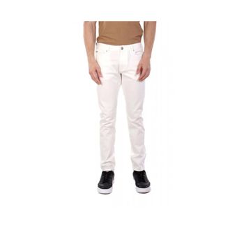 Emporio Armani Heren, Jeans, Wit, Maat: W36 Leer