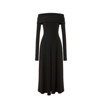 Alberta Ferretti Off-the-shoulder evening dress - female - Alberta Ferretti - Party Dresses - Black - XS - Dresses