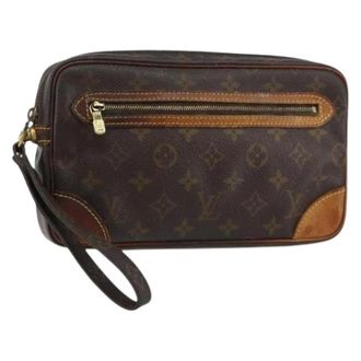 Louis Vuitton Clutch Vintage in Pelle Pre-owned - - Pre-owned - Donna - Marrone - ONE SIZE