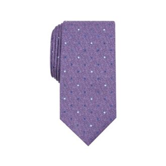 Perry Ellis Mens Saxon Classic Dot Tie Purple Size Regular