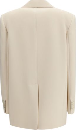 Max Mara Womens Bosco Blazer Beige Triacetate; Polyester Blazers & Vests