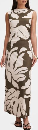Ever New Allegra Mesh Midi Dress in Ravina Abstract at Nordstrom, Size 10