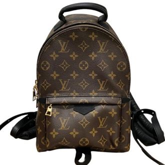 Louis Vuitton Black Brown Pvc Backpack (Pre-Owned)